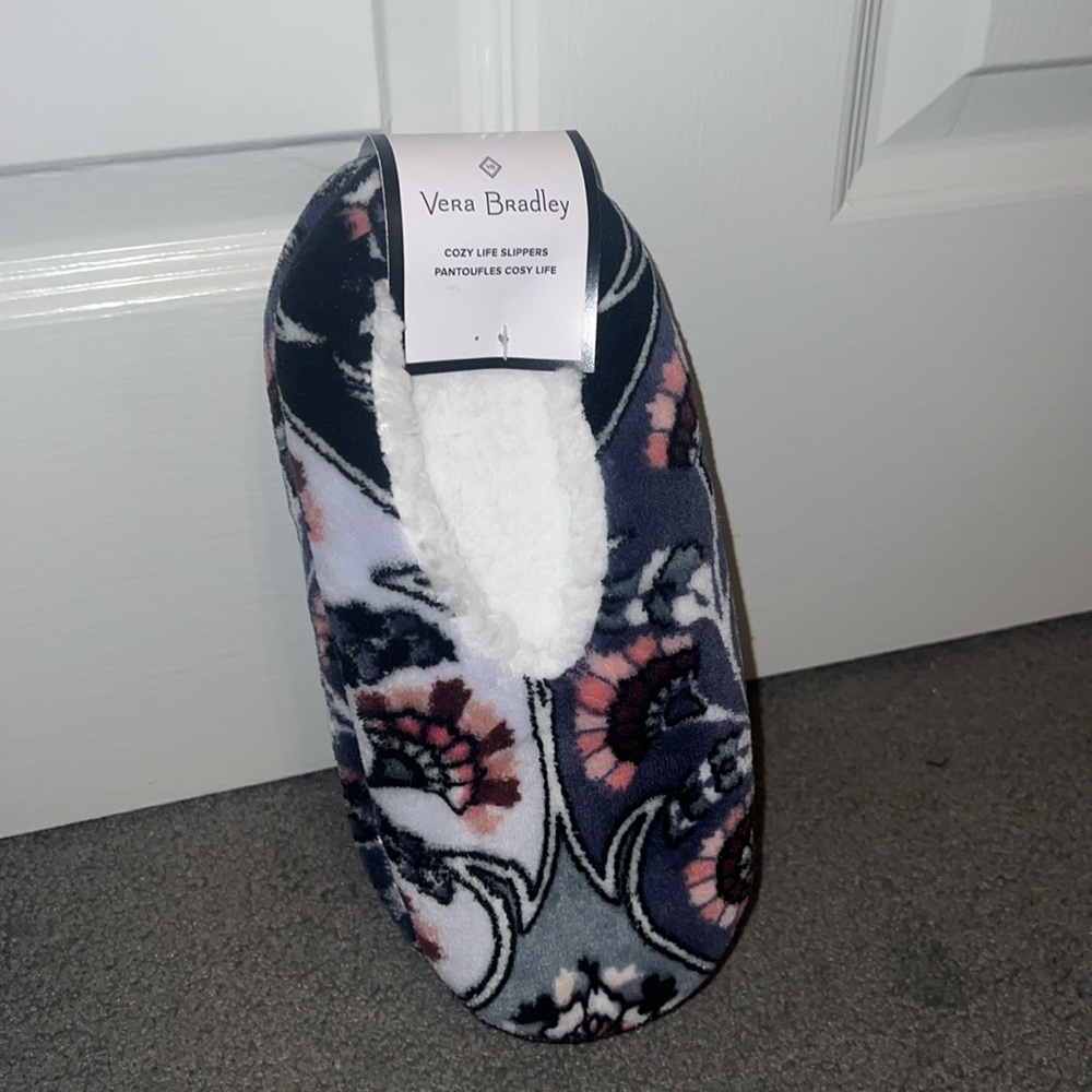 Vera Bradley Cozy Life Slippers in Ornate Blooms - Medium